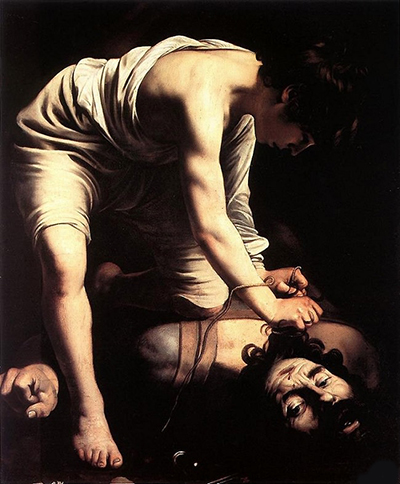 David with the Head of Goliath 1599 Caravaggio